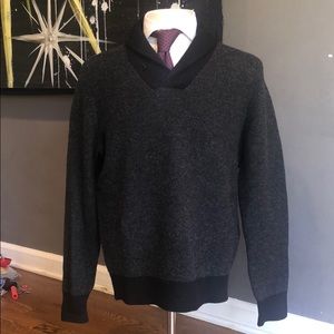Men’s J.Crew 100% wool shawl collar sweater large